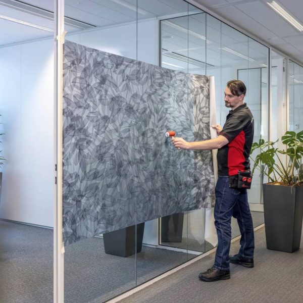 Folia Avery Dennison Organoid Natural Surfaces - Skellet Leaves Black 136cm